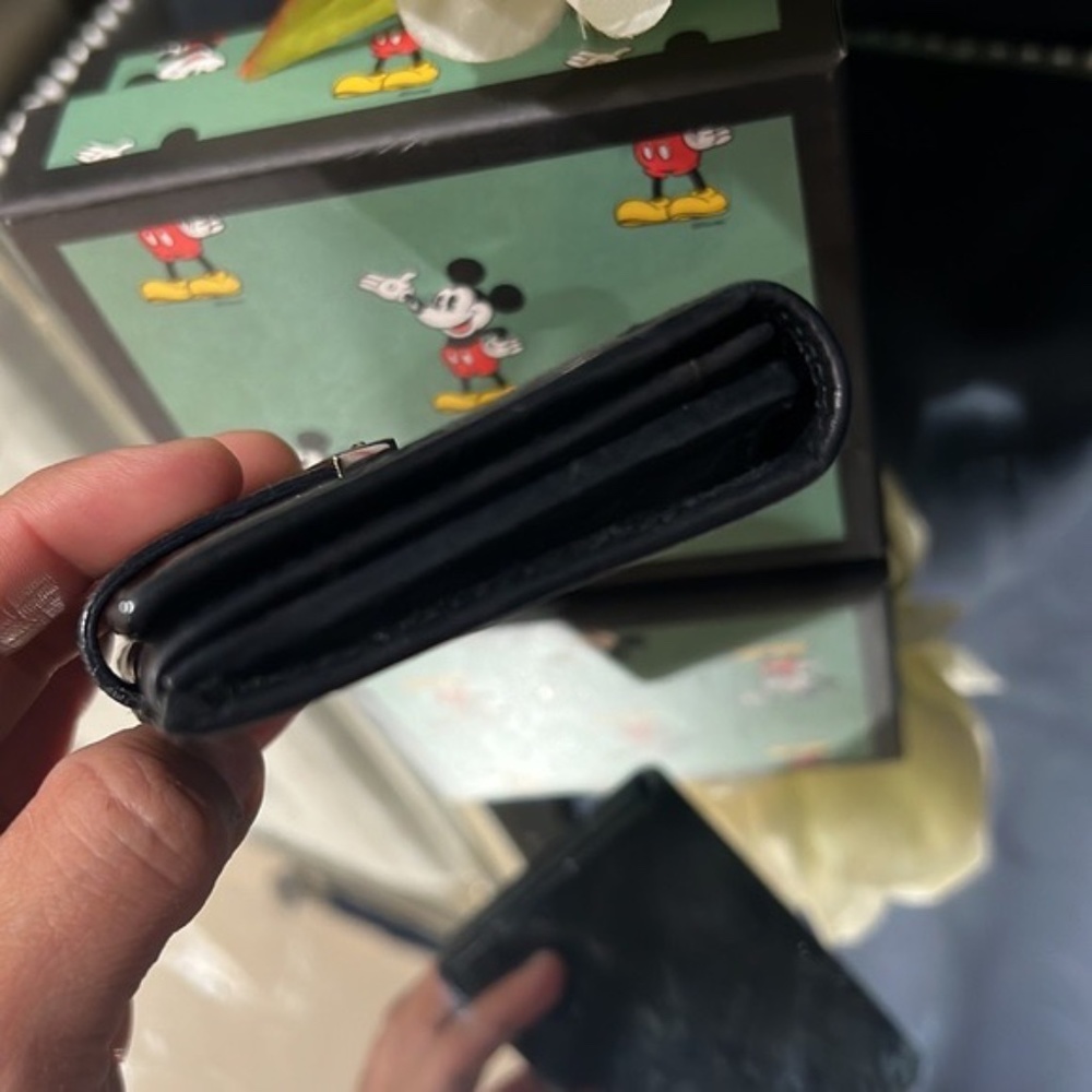 🖤GUCCI GG MONOGRAM CANVAS LEATHER CARD WALLET - Picture 6 of 13